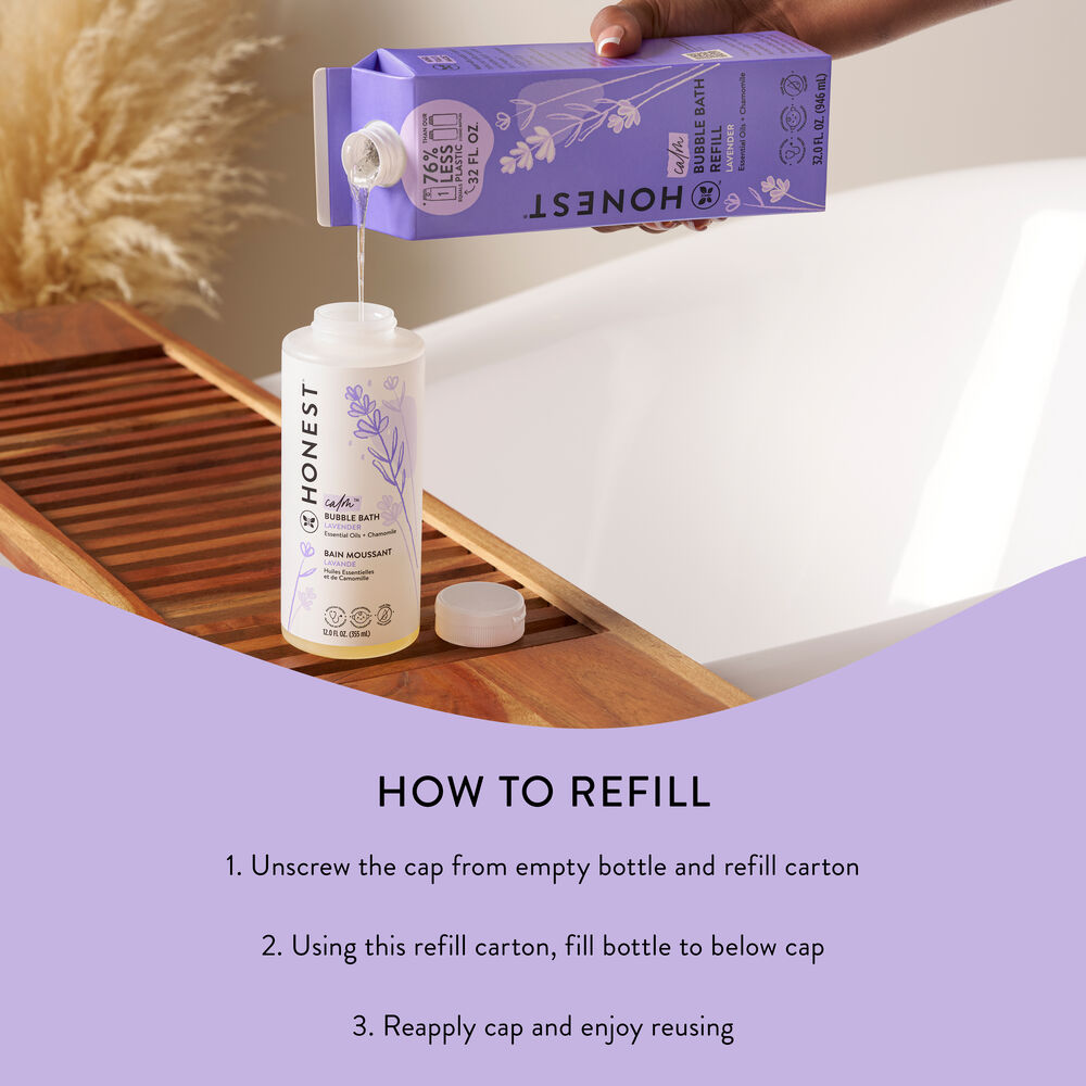 Bubble Bath, Carton Refill, Lavender